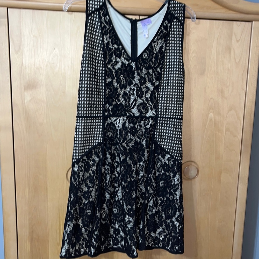 Francesca’s Black and White Party Dress